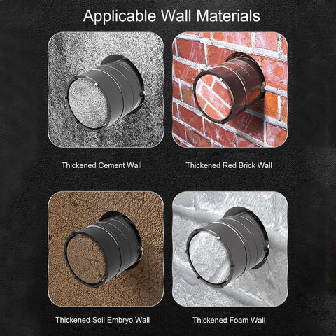 Heavy Duty Hole Saw Set For Concrete Wall Drilling With Efficient Tungsten Steel Bits And Dust Ventilation System Perfect For Installing Pipes Air Conditioners And Electrical Works On Cement Or Red Brick Surfaces