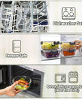 Must Have Thirty Piece Glass Food Storage Container Set With Snap Lock Lids For Airtight Meal Prep, Dishwasher, Freezer, Microwave Safe