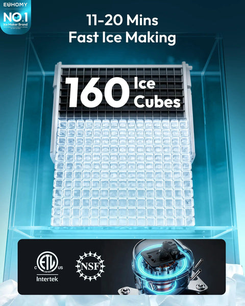 Game Changing Commercial Ice Maker That Smoothly Drops 400 Pounds Daily With Spacious 250 Pound Bin features clear ice cubes and quick freeze technology.
