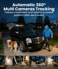 4 Camera Solar Powered Outdoor Wireless Security Kit With No Subscription 5MP Ultra HD 360 Degree Auto Motion Tracking 3K