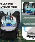 Lightweight Running Hydration Backpack With 2L Water Bladder for Trail Runs and Bike Rides with insulated compartment open