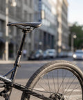 Side view of Internal Cable Routing Dropper Seatpost 27.2 30.9 31.6mm 125mm Travel on bike in urban setting.
