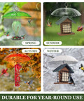 Weather Guard Dome Cover For Hanging Bird Feeders Rainproof And Easy To Clean 11.5 Inch Wide Shield Keeps Seeds Dry And Rot Free