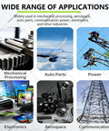 Pro Grade Portable Digital Surface Roughness Tester With 13 Parameters And 0.001 Micron Resolution Diamond Sensor 160 Micron Measurement Range Inductive Technology For Industrial And Laboratory Use Fast Accurate Surface Quality Analysis applications in mechanical processing, auto parts, power, electronics, aerospace