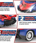 High Speed 1 To 18 Scale Remote Control Car For Kids With Bright LED Lights Realistic Drift Racing Toy Details