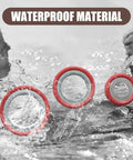 Heavy Duty 30 Piece AC Gasket And O Ring Combo Kit For Car And Truck Air Conditioning Compressor Seals shown in water, showcasing waterproof material.
