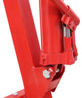 Close-up of hydraulic pump on True Garage Workhorse Heavy Duty Steel Folding Engine Hoist for engine lifting.