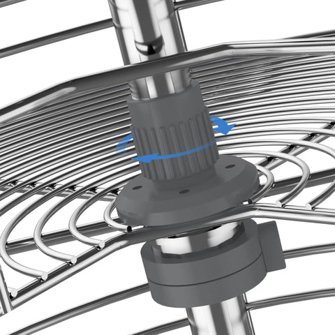 Close-up of adjustable height mechanism on 28 Inch Corner Cabinet Lazy Susan Turntable With 270 Degree Rotation, chrome shelves visible