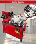 Heavy Duty Brake Drum And Rotor Lathe For Cars And SUVs With Variable Speed 0 To 140 RPM, showing lathe saddle detail