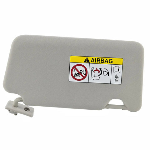 Left And Right Sun Visor Assembly With Clips And Screws For Versa 2013 2019 Gray Vanity Mirror Interior Sunshade Replacement