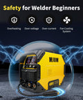 4-In-1 AI Welder For Home And Auto Repair, Dual Voltage 110V And 220V, MIG Flux Core Lift TIG And Stick Welder, IGBT Inverter
