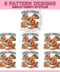 Funny Monkey Team Punchs DTF Transfers Pack Ready To Press Heat Transfer Stickers 7x7 Inch for T Shirts and Diy Clothing