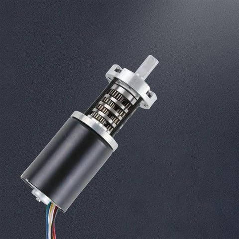Beefy Heavy Duty Planetary Gear Motor With Brushless DC 12V 24V Dual Voltage For Automation And Robotics FG Reverse PWM Speed Control 98 RPM 150 Kg Cm Torque Compact High Torque BLDC Gearmotor For Smart Machines, black metal body