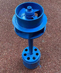 Blue Micro Hydro Generator Turbine for River Flow With Axial Design, Durable Shell, Up To 1500W And 220V Output for clean power.