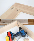 Pocket Hole Jig Kit 31 Piece Set With Adjustable Drill Guides Step Drill Bit and mounting on wooden frames