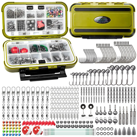 All In One Fishing Accessories with Tackle Box Set ✓ All In One Fishing Accessories with Tackle Box Set ✓