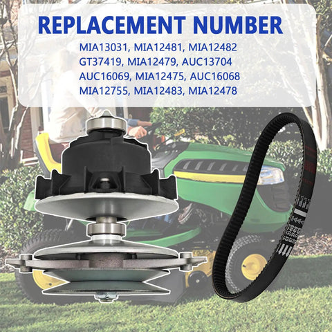 Primary And Secondary Transmission Kit For John Deere D105 E100 X105 X106 Mowers, Easy Install Upgrade To Improve Shifting, Durable Gear Set, Compatible With Multiple Deere Models, Ready To Install Replacement belt and pulley kit with replacement numbers