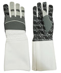 Dope Style Fencing Glove With Padded Amara Leather And Real Leather For Foil Epee And Saber Silicoated Palm Neoprene Back 350N Cuff Washable Grey X Small Right Hand Built Tough For Serious Practice And Competition