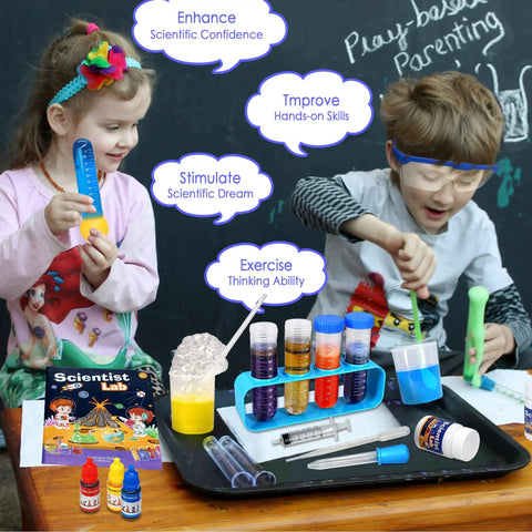 Kids enjoying Hands On Science Kit For Kids Aged 6 To 12 With 70 Experiments STEM Toys And Totally Fun Educational Games 60 Plus