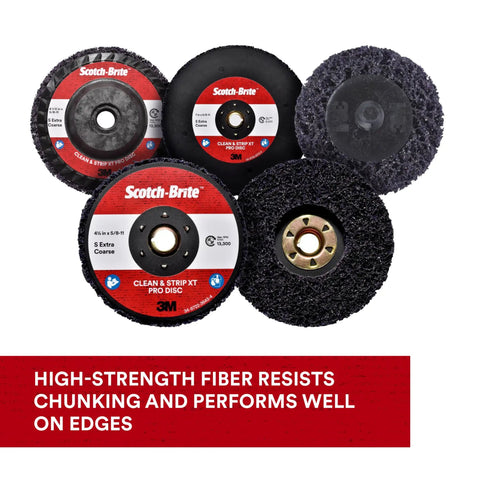 XT Pro Disc SiC Extra Coarse T27 Abrasive Disc For Metalwork Four And One Half Inch By Five Eighth Inch Eleven Thread Removes Rust Paint And Coatings Fast Resists Loading Leaves A Fine Finish Purple