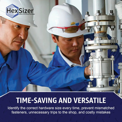 Pro Grade Heavy Hex Gauge And Thread Checker Set For Quick Inch And Metric Fastener Measurements Easy On Rigs Bolts Nuts And Studs Every Real Deal Mechanic Knows This Is A Dang Good Investment In Precision