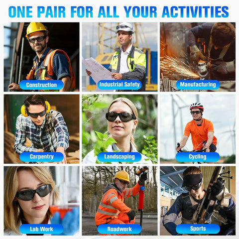 30 Pack Tinted Safety Glasses With Dark Lens And Uv 400 Cover For Job Sites And Backyard Builds Crafted For Hardworking Crew And Handy Folks Who Want Rugged Eye Guard That Cuts Blinding Light Dead Zero Fatigue On Shifts