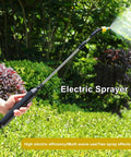 Person using Go-To Electric Garden Sprayer For Easy Watering And Dosing, 9.8Ft Hose, Adjustable Spray, in garden setting