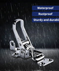 2 Pack Stainless Steel Toggle Latch Clamp For Cabinets And Boat Anti Rattle Lockable Hinge Fastener With Mirror Finish