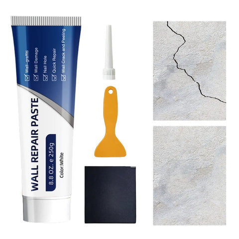 Drywall Repair Paste 500g Quick Drying White Resin Putty For Holes And Cracks No Mess Seamless Finish Crack Filler Wall Repair Kit