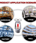 Hella Solid Quick Response Pendent Fire Sprinkler Head Replacement Featuring A Tight 1/2 Inch Thread And 68 Degree Heat Trigger For Zero Hassle Home Fire Safety System shown in warehouse, office, factory, mall settings.