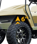 6 Inch Drop Axle Lift Kit for EZGO Electric Medalist TXT Golf Cart 1994.5 to 2001.5 Plug-And-Play Install front view