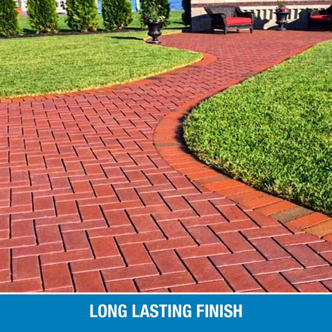 Pro Grade Paver And Concrete Sealant Mixes Up Two Full Gallons With Hella Tough Aqua Blockers for a beautiful outdoor walkway.