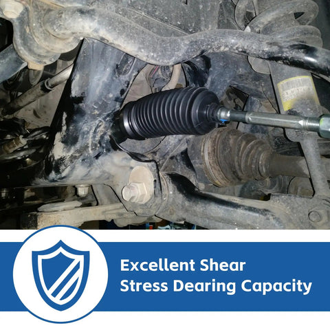 Beefed Up Steering Linkage Upgrade Kit For Ram 1500 2500 3500 4x4 2003-2013 Featuring Drag Link, Tie Rod, Pitman Arm And Damper Replacement For Tough, Road Ready Handling On Rough Surfaces installed under front suspension