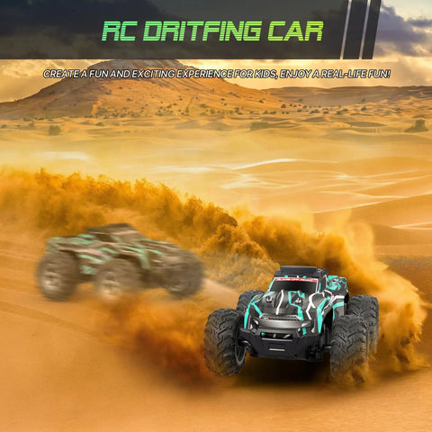All Terrain Remote Control Car For Kids 1 To 16 Scale High Speed 25 Km Per Hour RC Truck with sand drift on desert