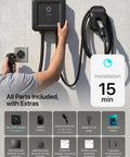Plug And Play Level 2 EV Charger With Dope NACS Connector To Crank Your Battery Fast On Any 240 Volt Nema 14-50 Socket, installation setup.
