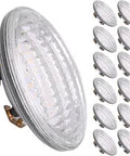 12-pack of 8W LED PAR36 Flood Light Bulbs For Outdoor Landscape And Pool Lighting, Low Voltage 12V DC And AC, IP65 Waterproof, G53 Compatible