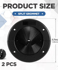 2 Pack 4 Inch Round Brush Grommet With Split Design For Raised Floor Airflow Management And Cable Management