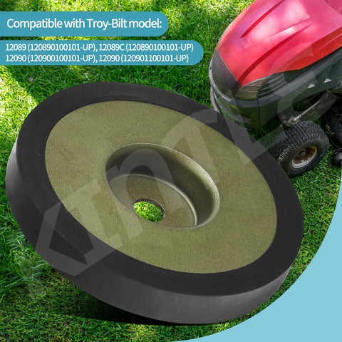 Swap-In Reverse Disc For Horse Tiller 3 3/4 Inch Replacement Part With Rubber And Metal Build next to Troy-Bilt Tiller