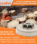 3/8 Inch Chainsaw Spur Sprocket Kit With Clutch Drum And Needle Bearing, 7 Tooth Drive Sprocket For Echo CS 590 600P 620P 620PW