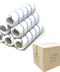 Top Shelf Microfiber Paint Roller Covers 9 Inch Shedless Lint Free stacked sleeves and box for seamless wall application.
