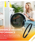 Solid Heavy Duty Washer Drive Belt W10006384 Snug Fit Replacement For Whirlpool Maytag Kenmore Top Load Washers 21 Inch Long in laundry scene.
