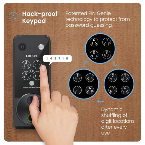 Super Slick Smart Lock With 2K Video Doorbell Cam And Apple Home Key Built For Fast AI Touch Entry And Total Hassle Free Operation Plus Crisp Night Vision Coverage