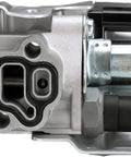 Close-up of Engine Variable Valve Timing Solenoid VVT Control Module replaces OEM specs for smooth idling and better fuel economy.