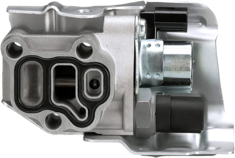 Close-up of Engine Variable Valve Timing Solenoid VVT Control Module replaces OEM specs for smooth idling and better fuel economy.