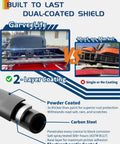 Heavy Duty Roof Rack Cargo Basket 46 Inch By 36 Inch Universal Carrier With 200 Lbs Capacity shows dual coating durability