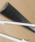Heavy Duty 8 Inch Stainless Steel Scriber Caliper With Raw Hardened Carbide Scribe Needles next to a protective case on wood surface.
