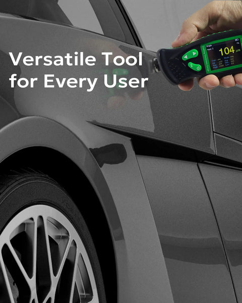 Coating Thickness Gauge CM-218 Pro Grade Paint Depth Meter For Cars And Industry, 0.01 Mil Resolution, 0-51 Mil Range, Auto Ferrous And Non Ferrous Substrate Detection Fe/Al used on car paint