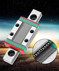 9mm Miniature Linear Rail with Bearing Steel Block for Mini Rail Systems, showcasing ball retainer design and lubrication system