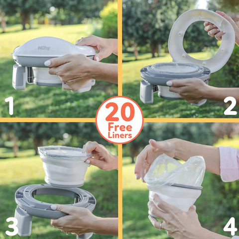 Collapsible Toddler Travel Potty Seat Compact Folding Design For Road Trips Toddler Approved No Sweat Setup Easy Wipe Down Potty Trainer Chair Ready To Nail Training Sessions Daily