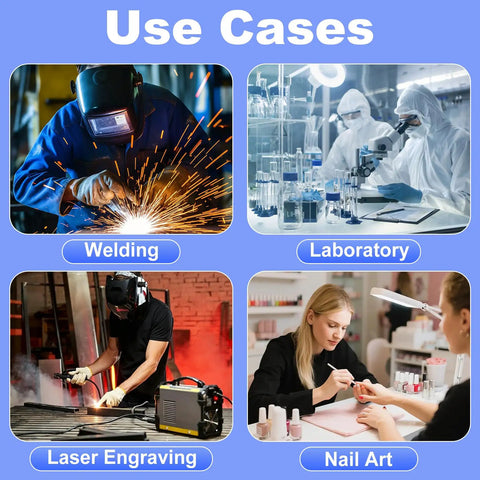 Use cases for Heavy Duty Solder Fume Extractor Pulling Hella Clean Air With 128 To 168 Cubic Meters Per Hour Flow.